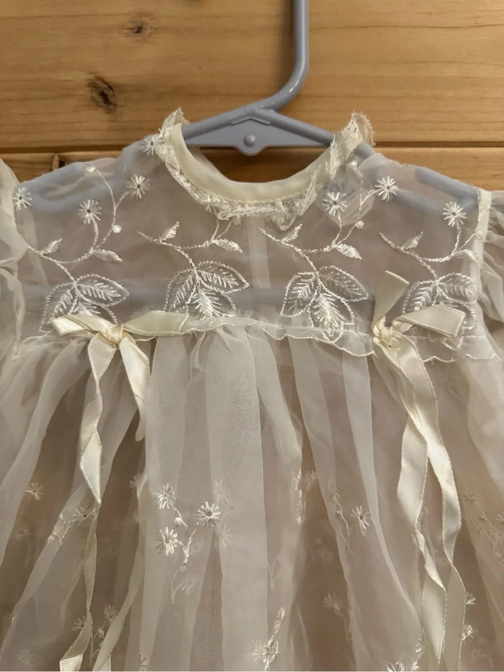 Vintage Carol Joy Baby Girl Dress Bundle White Lace Christening Baptism Coquette
